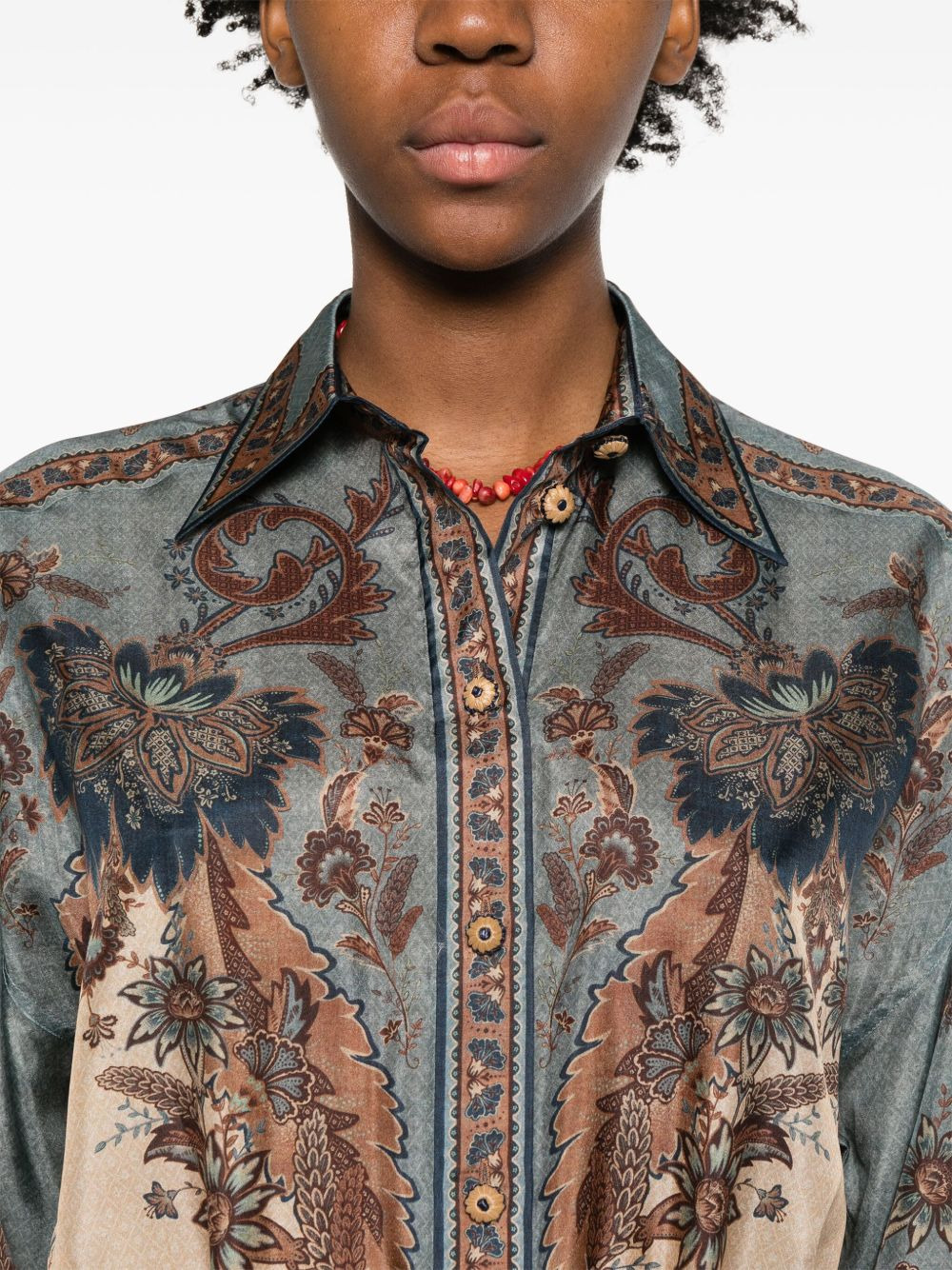 Zimmermann Ascension printed silk shirt - 5
