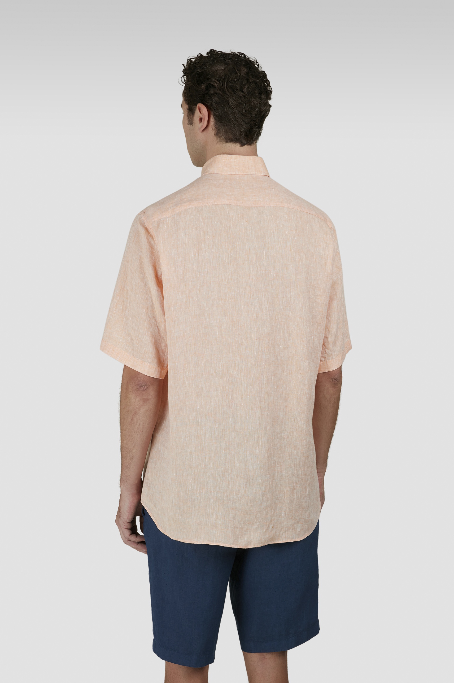 SHORT-SLEEVED LINEN SHIRT - 3