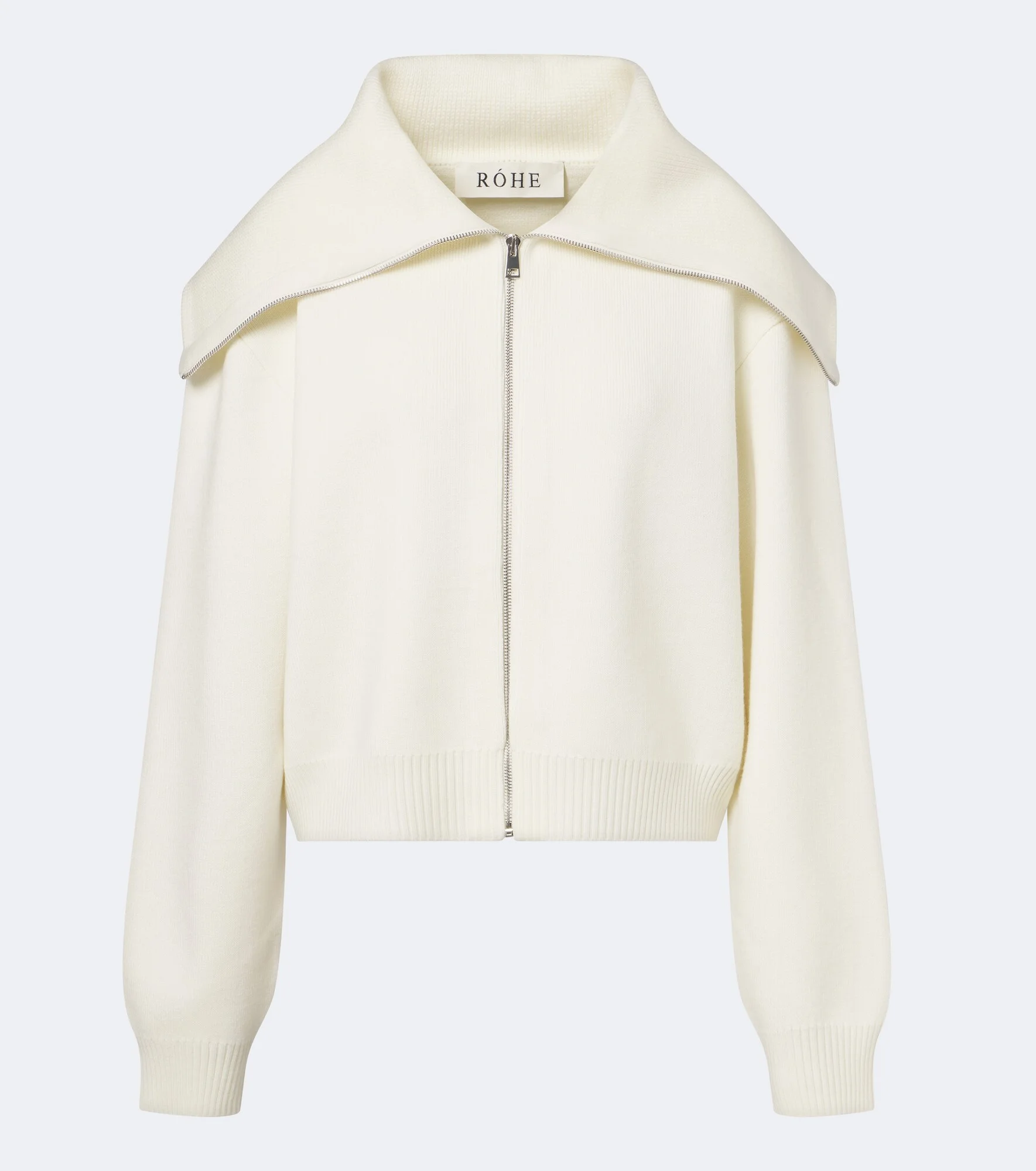 Wool zip-up sweater - 1