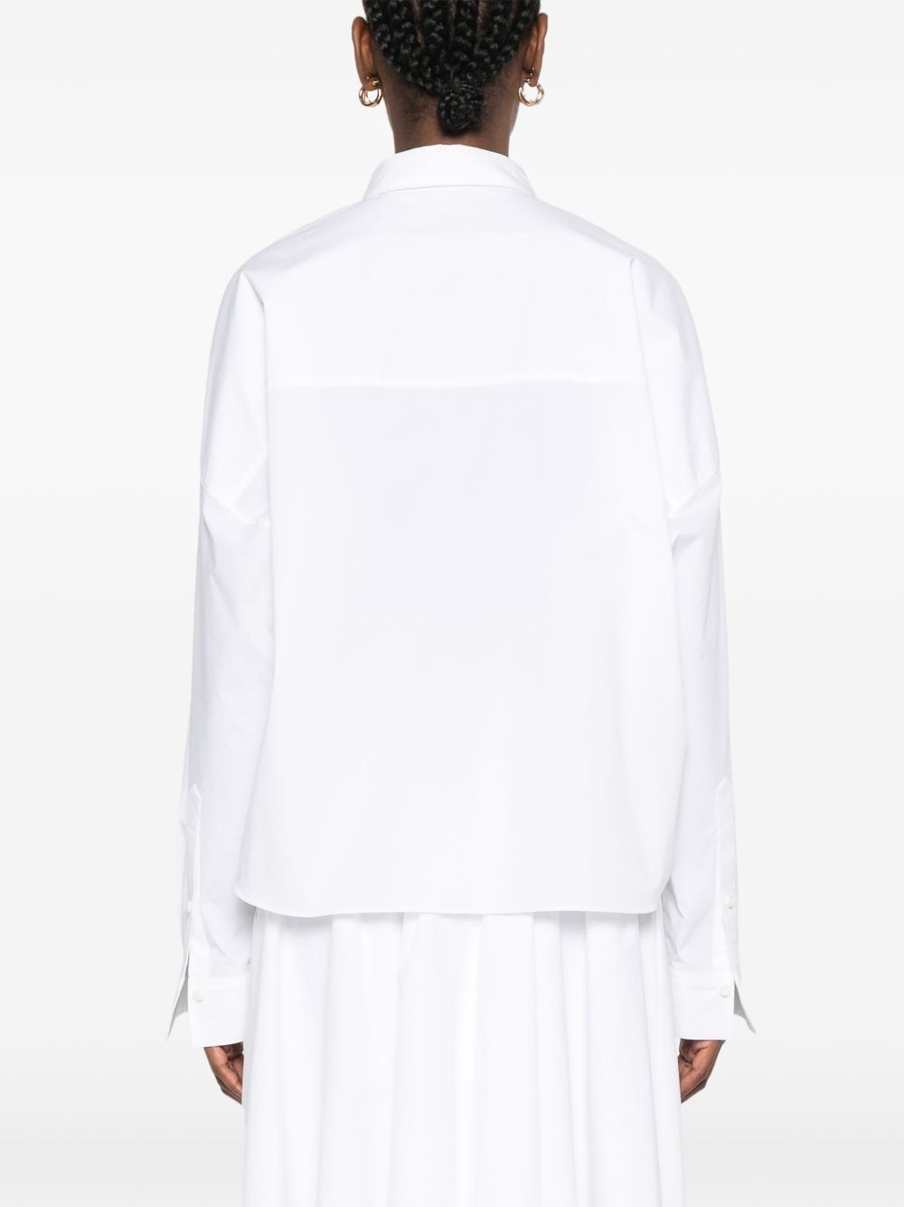 lace-detail shirt - 4