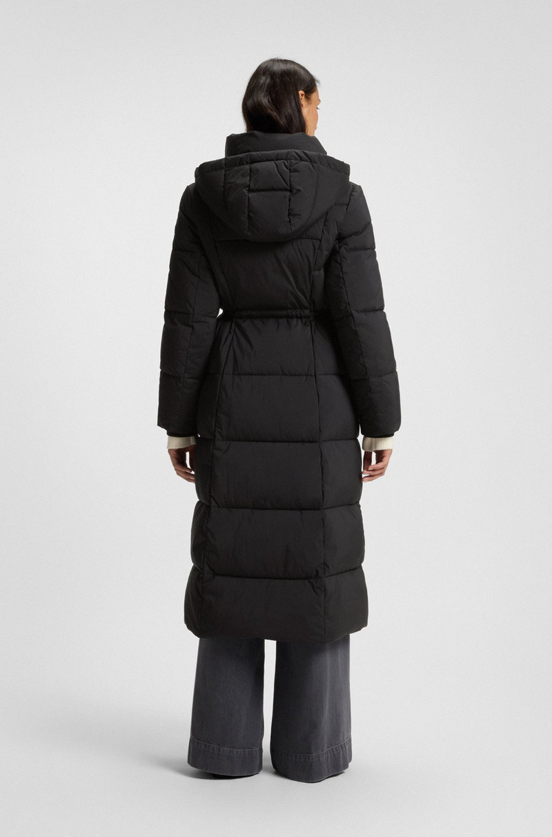 PADDED JACKET WITH METAL BELT DETAIL 4