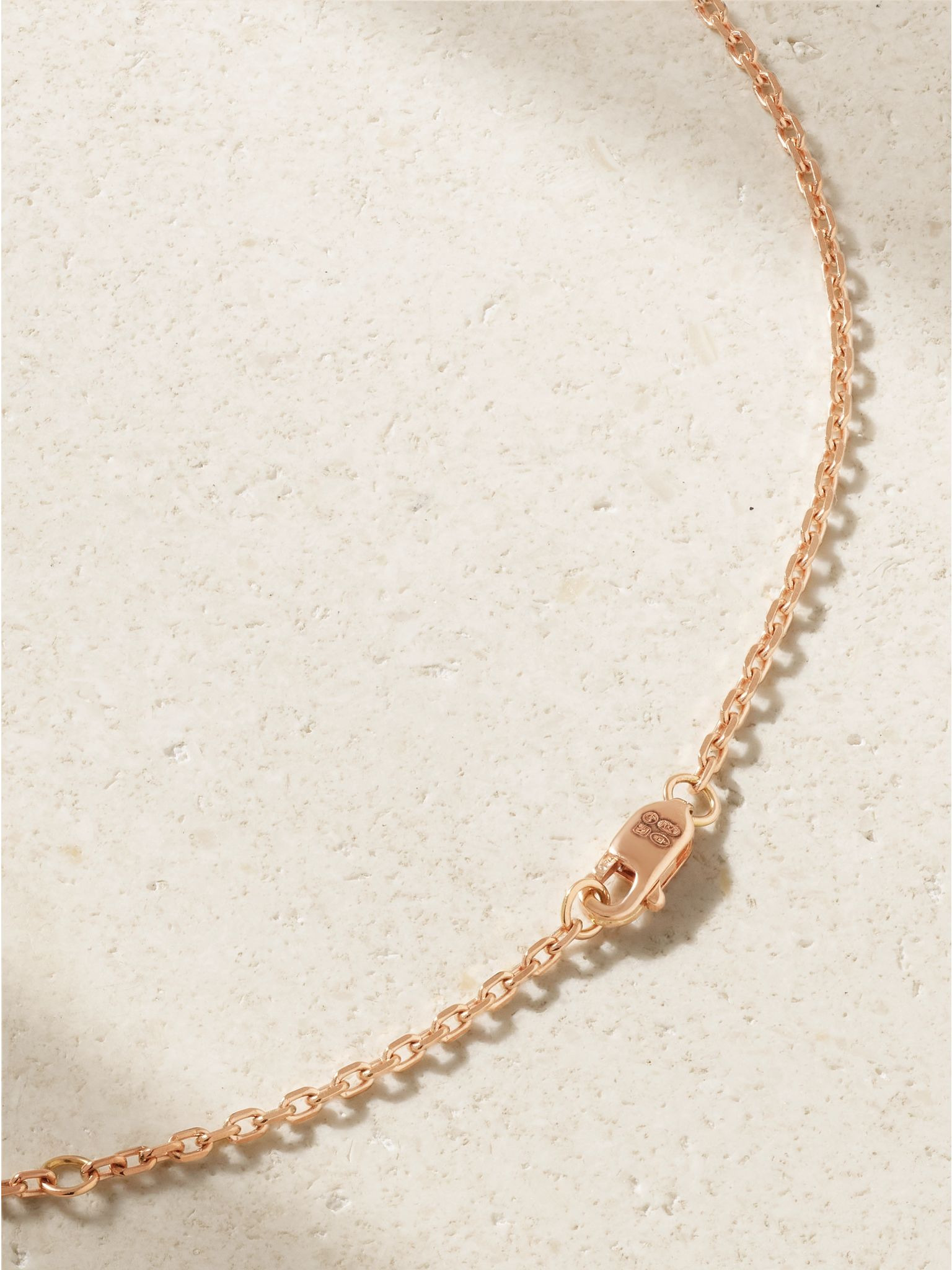 Antifer 18-karat rose gold, onyx and diamond necklace Black - 3