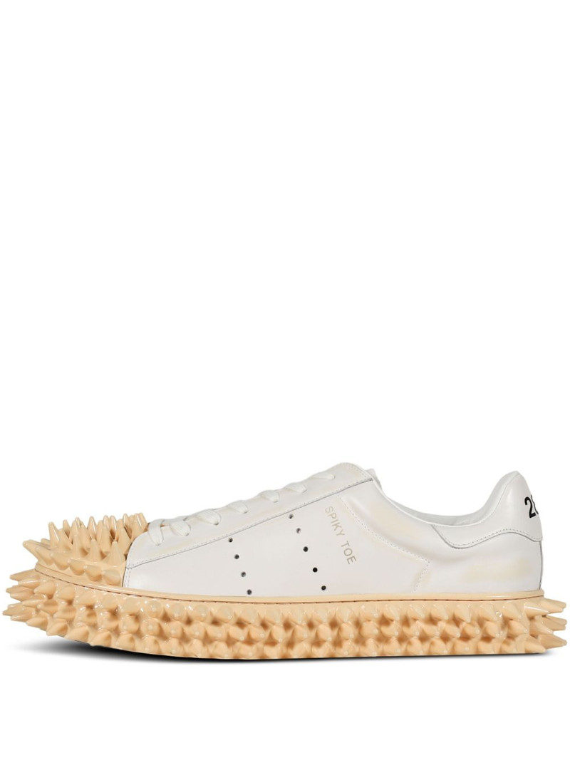 spike-embellished lace-up sneakers 1