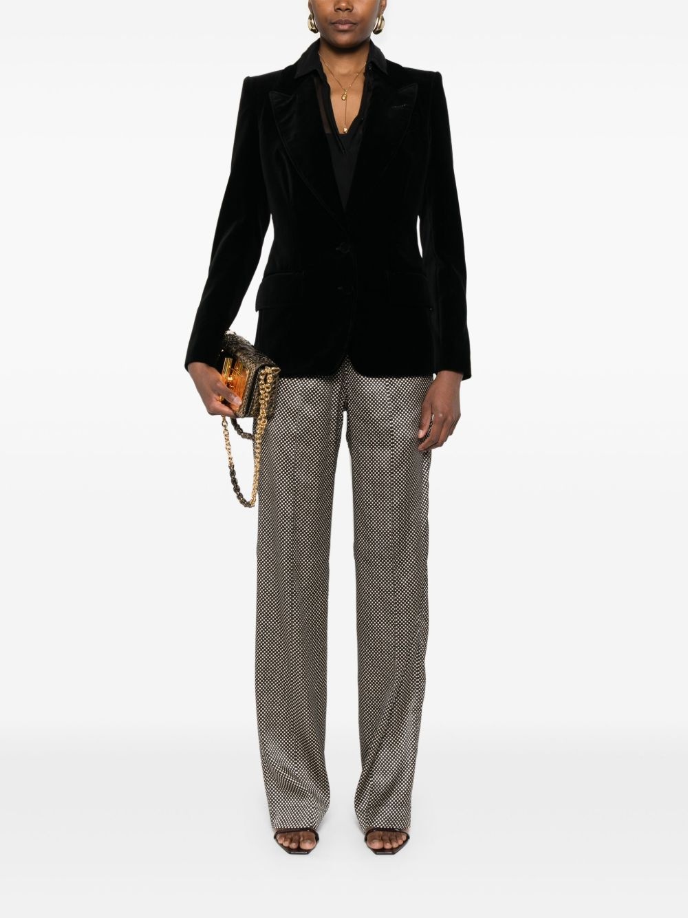 polka dot-print trousers - 2