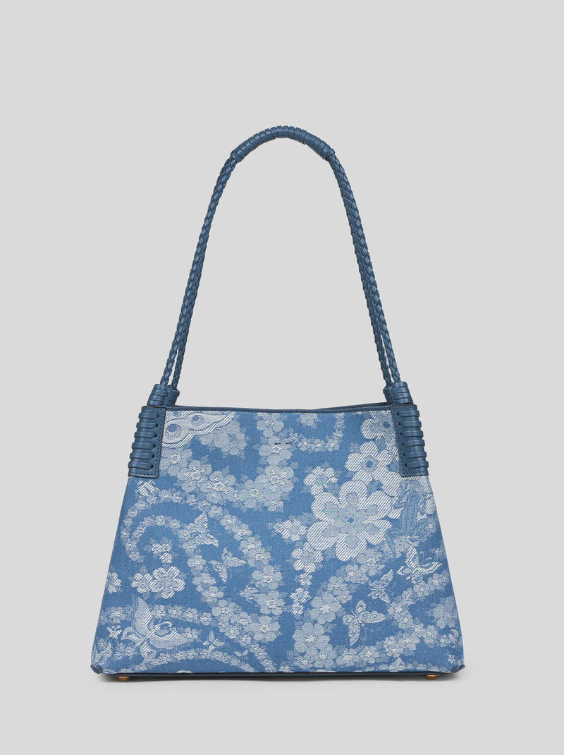 SMALL DENIM LIBRA TOTE BAG 4