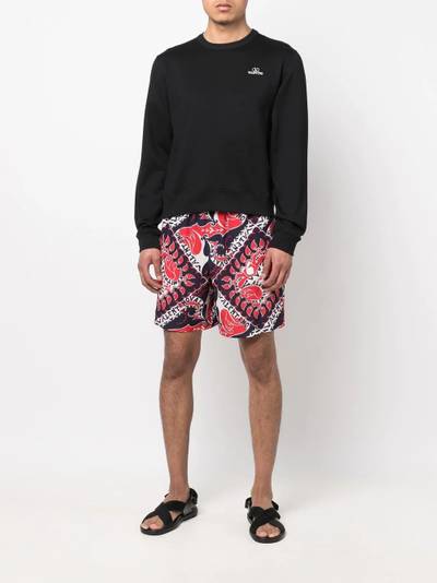 Valentino logo-print cotton sweatshirt outlook