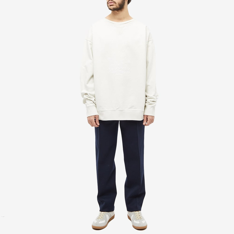 Maison Margiela Maison Margiela Embroidered Numbers Logo Crew Sweat outlook