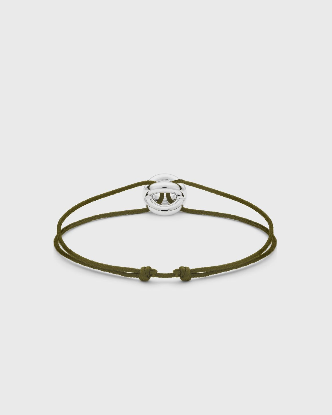 3g-khaki-cord entrelacs-bracelet - 2