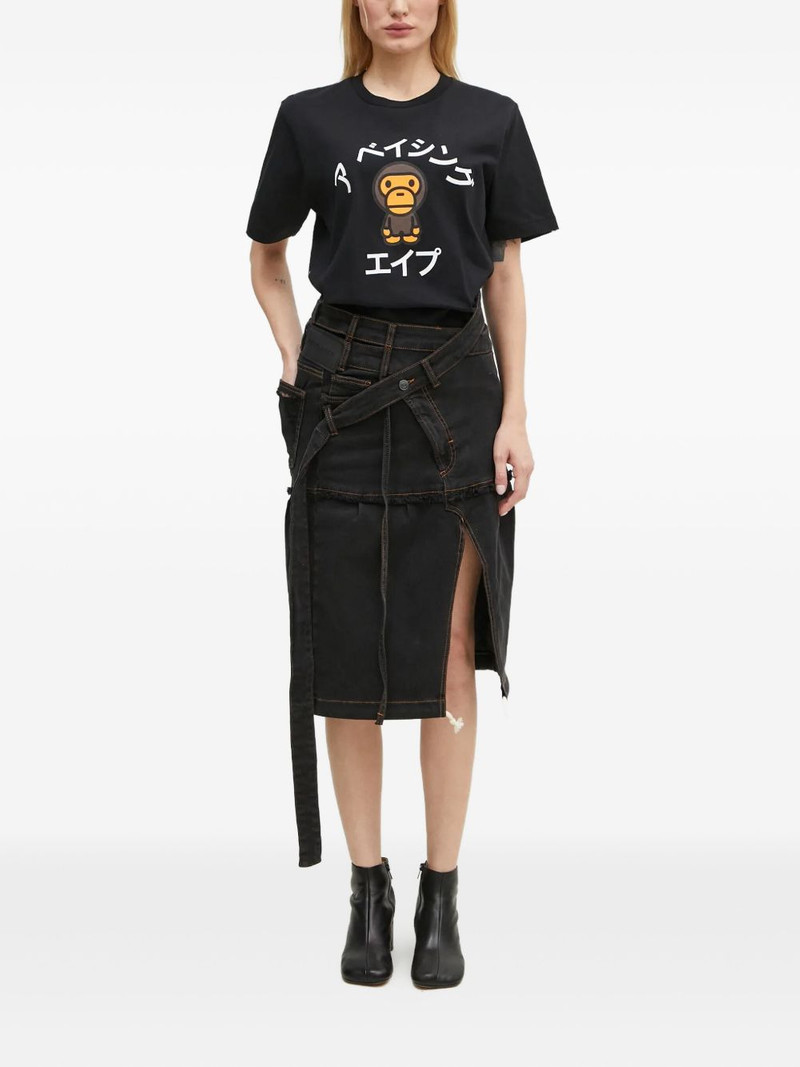 OTTOLINGER frayed split skirt outlook