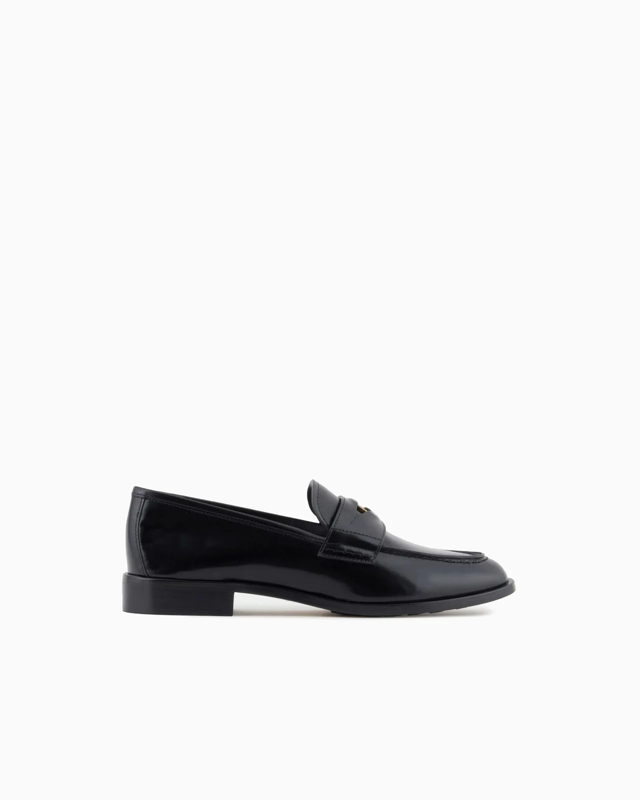 Brushed leather loafers - 1