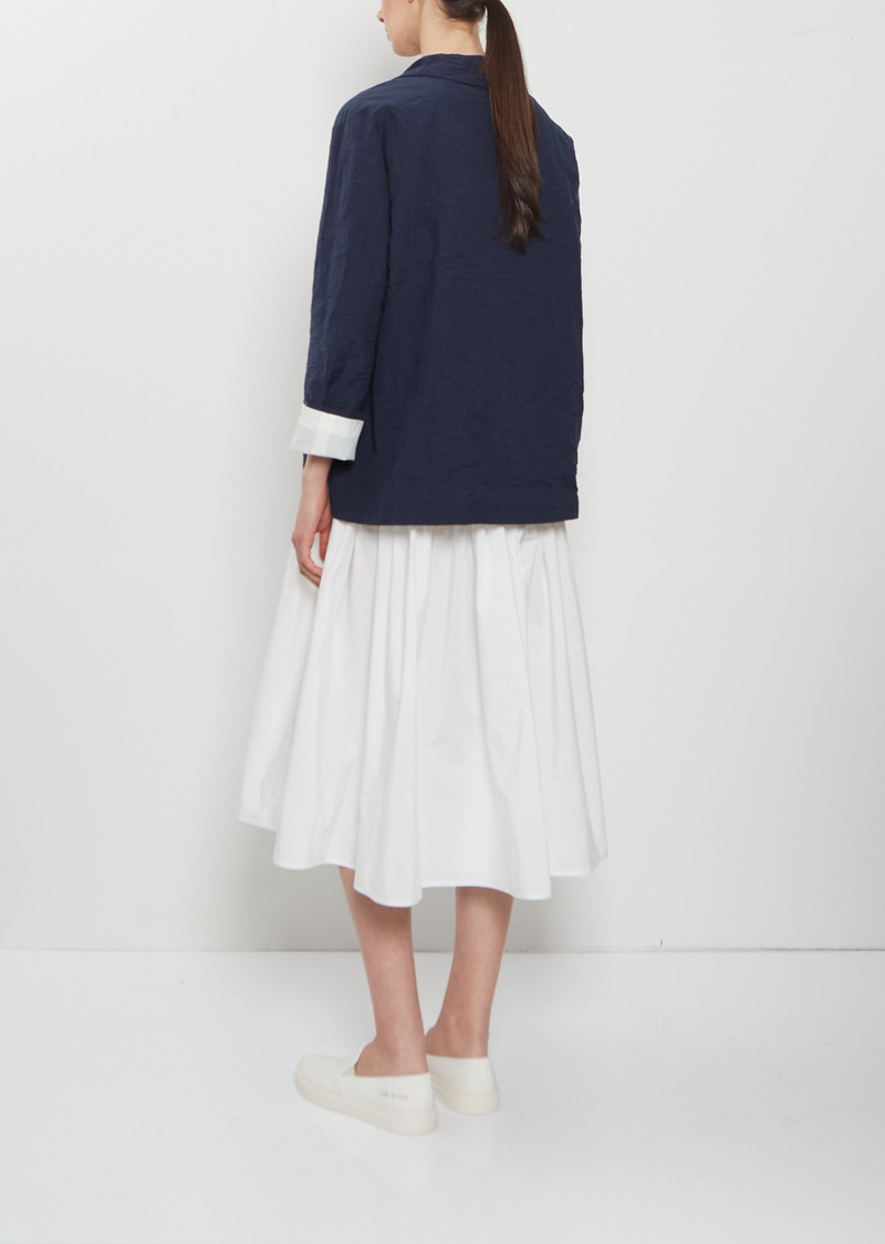 apuntob Open Front Crinkled Cotton Jacket outlook