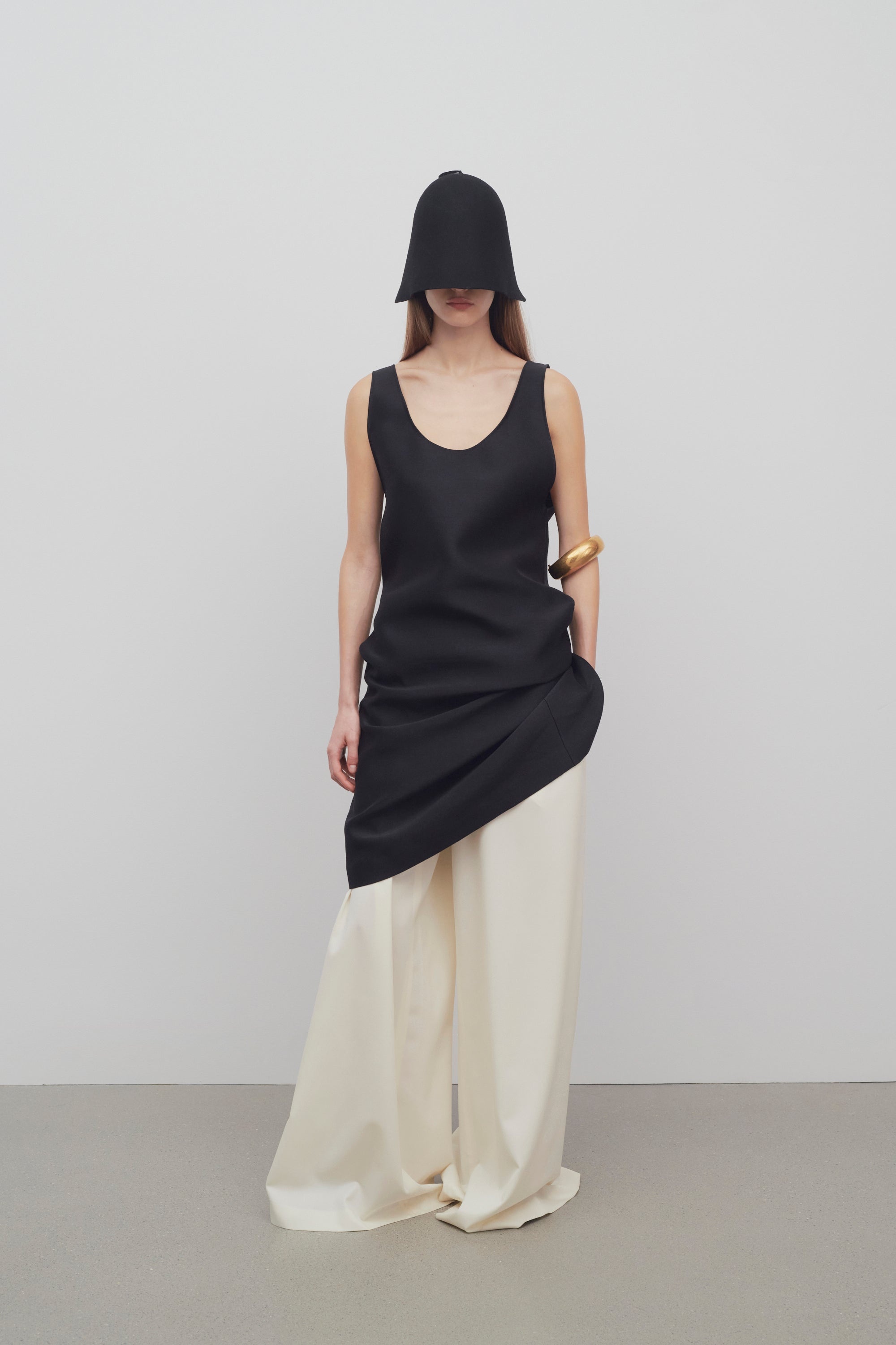 Bumi Dress in Wool and Silk - 4