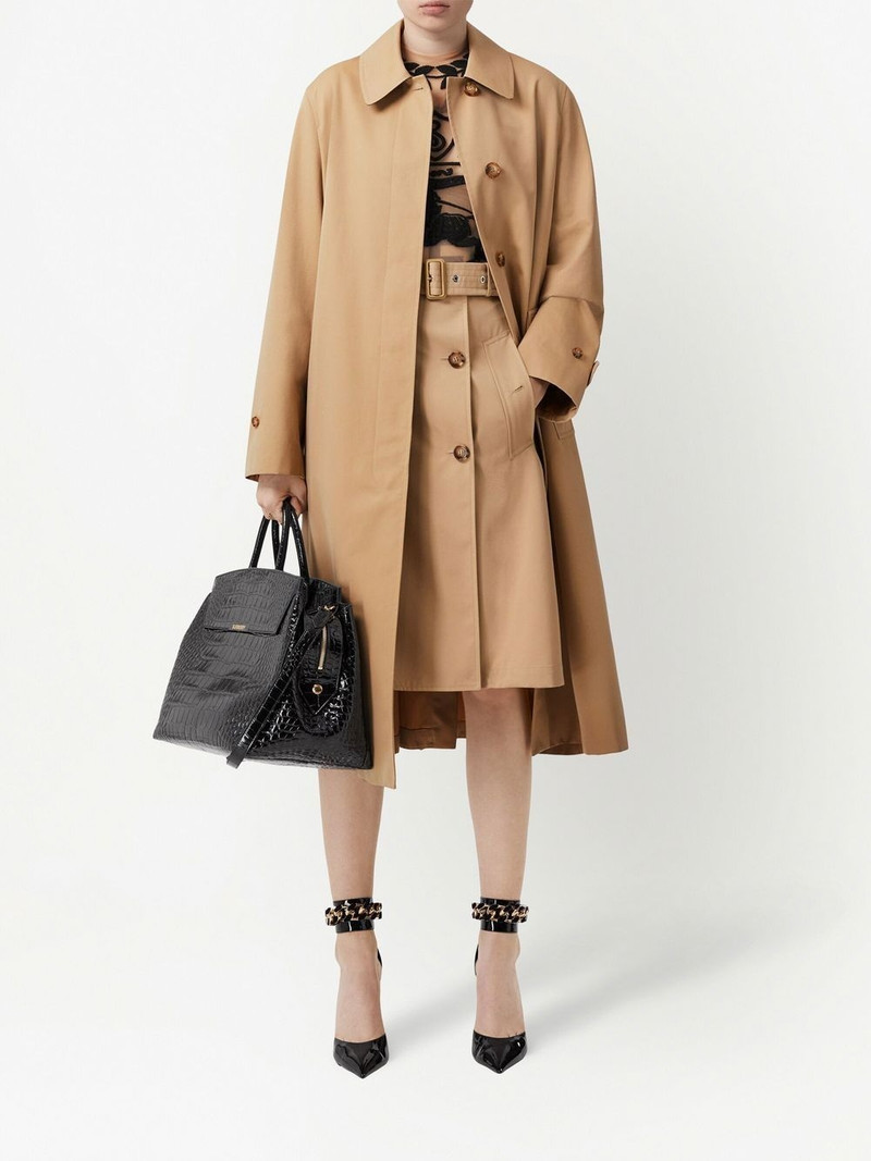 Burberry cotton gabardine trench coat outlook