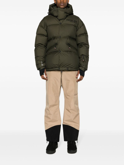 Moncler Grenoble logo-appliquÃ© padded hooded jacket outlook