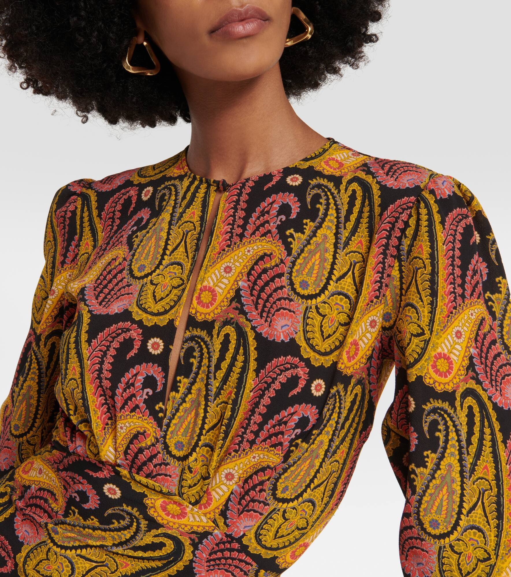 Paisley midi dress - 5