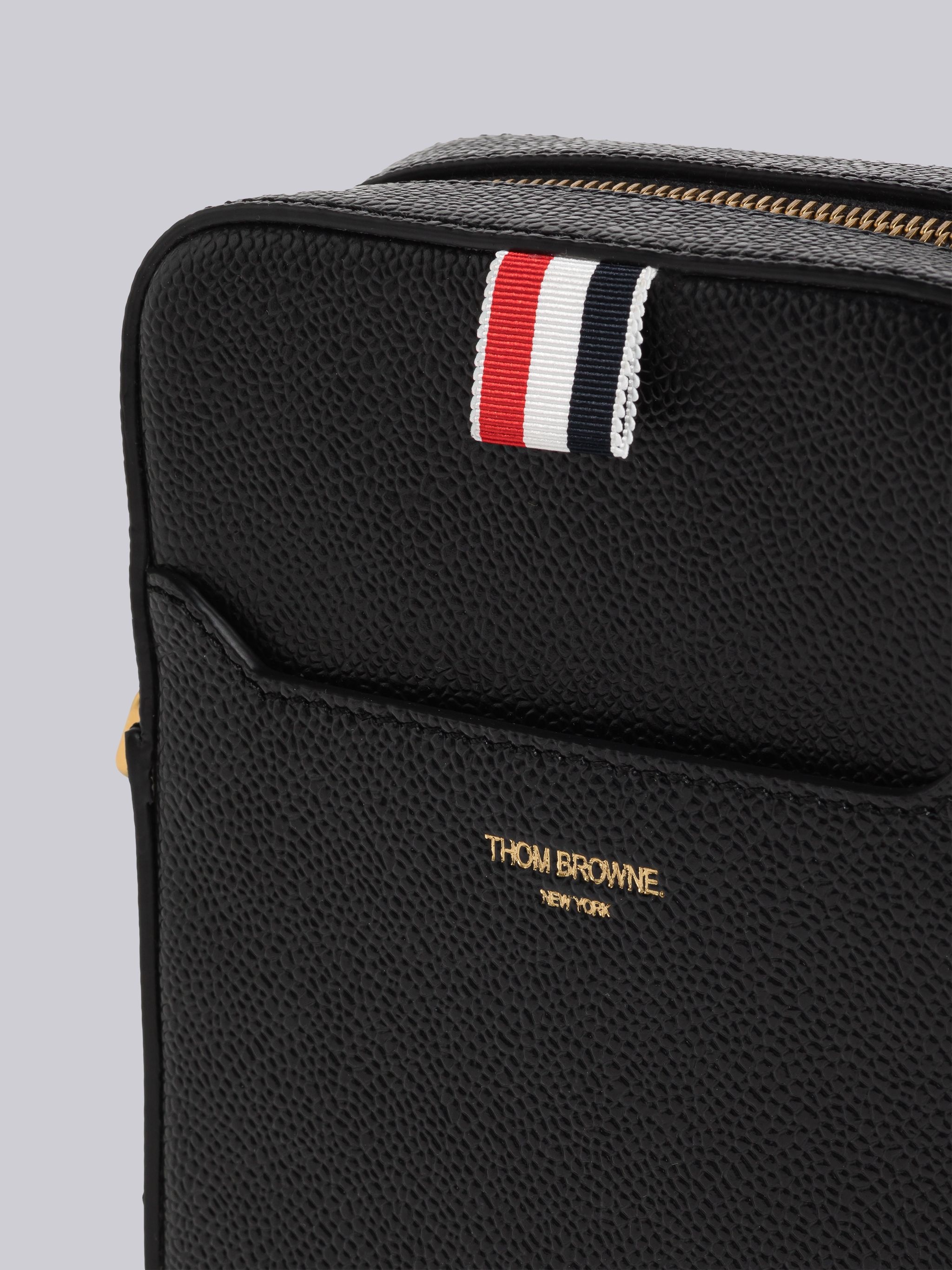 Thom Browne Pebble Grain Leather Vertical Camera Bag
