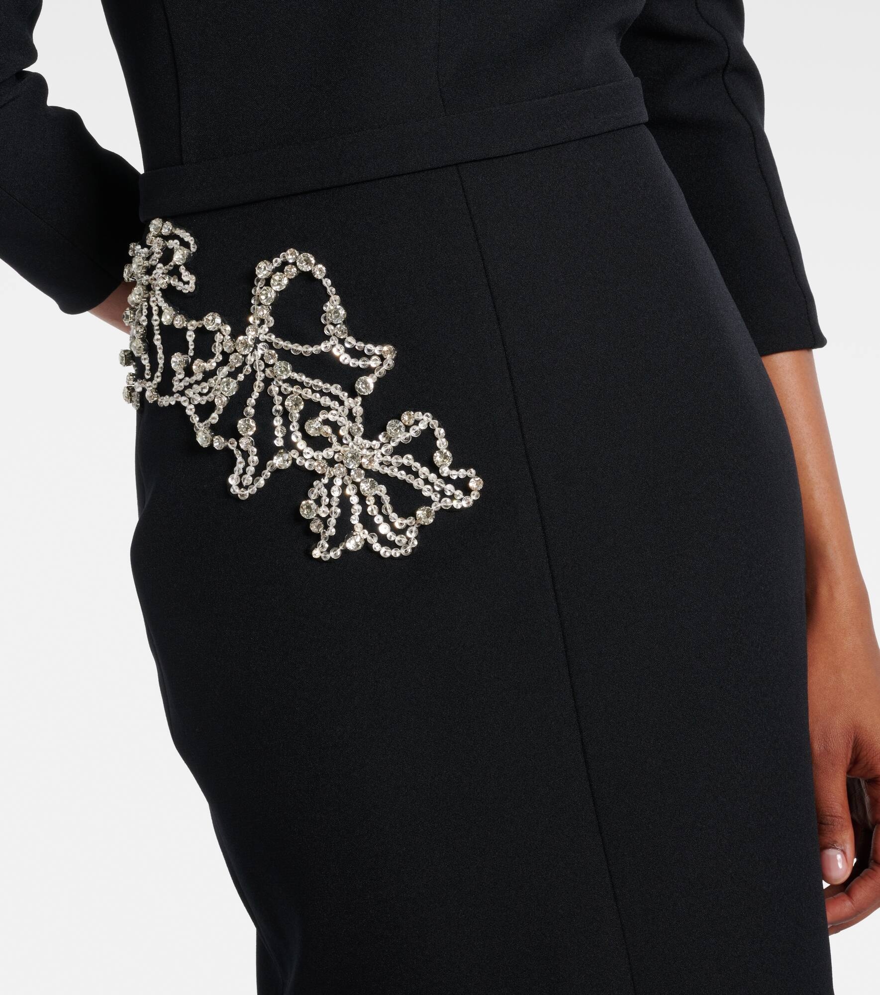 Linda crystal-embellished midi dress - 5