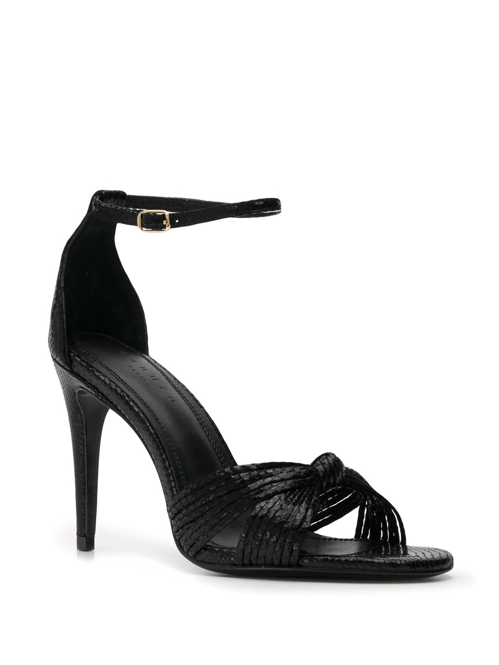 embossed leather sandals - 2