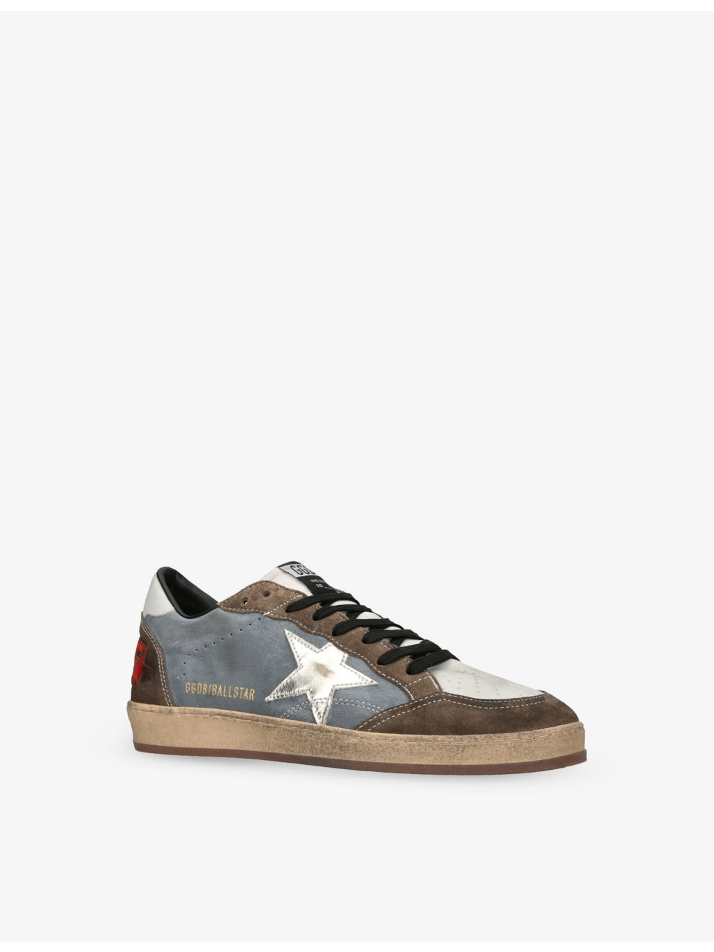 Men’s Super-Star Nubuck-Leather and Suede Low-Top Trainers - 3