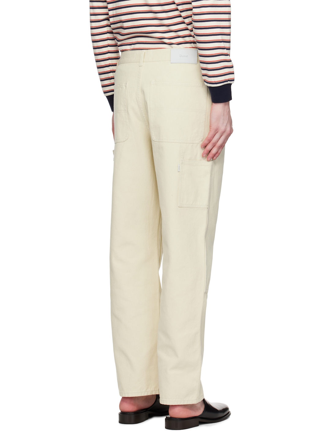 Off-White Patched Carpenter Canvas Trousers - 3