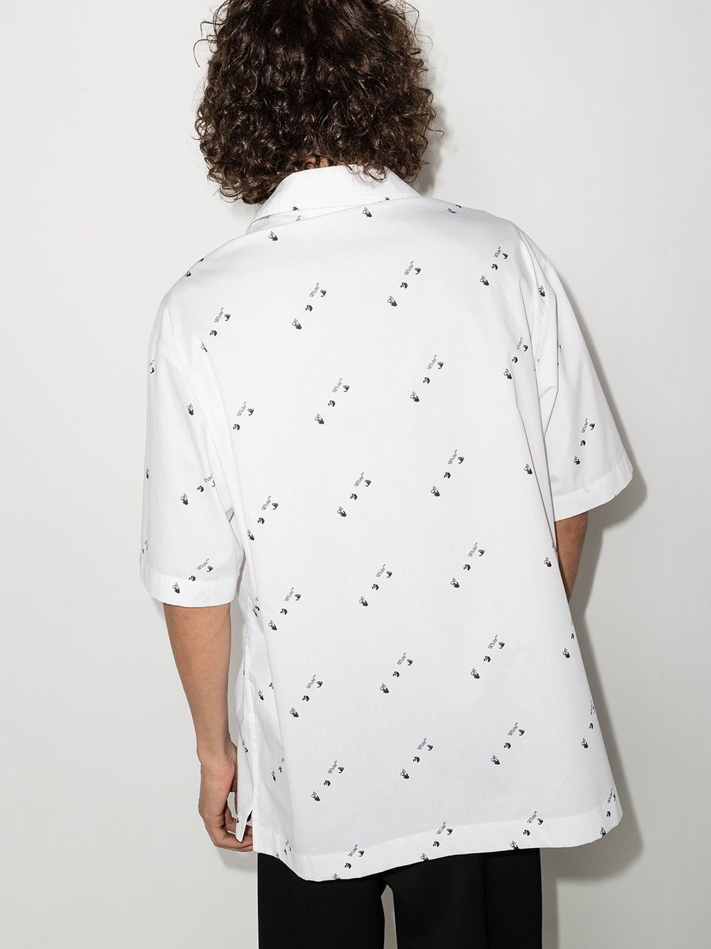 logo print short-sleeve shirt - 3