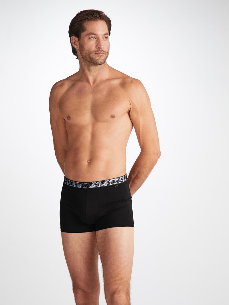 Men's Boxer Briefs Band 63 Pima Cotton Stretch Black - 2