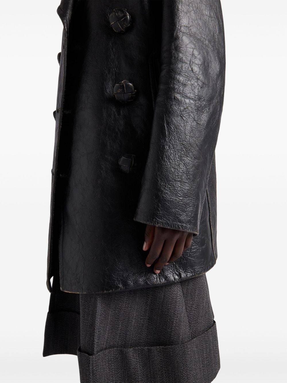 leather coat - 4