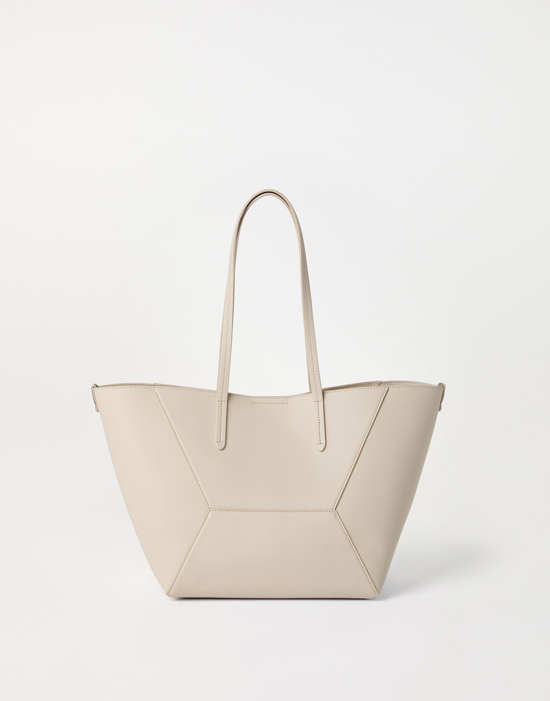 Brunello Cucinelli BC Duo small bag in calfskin with monili outlook