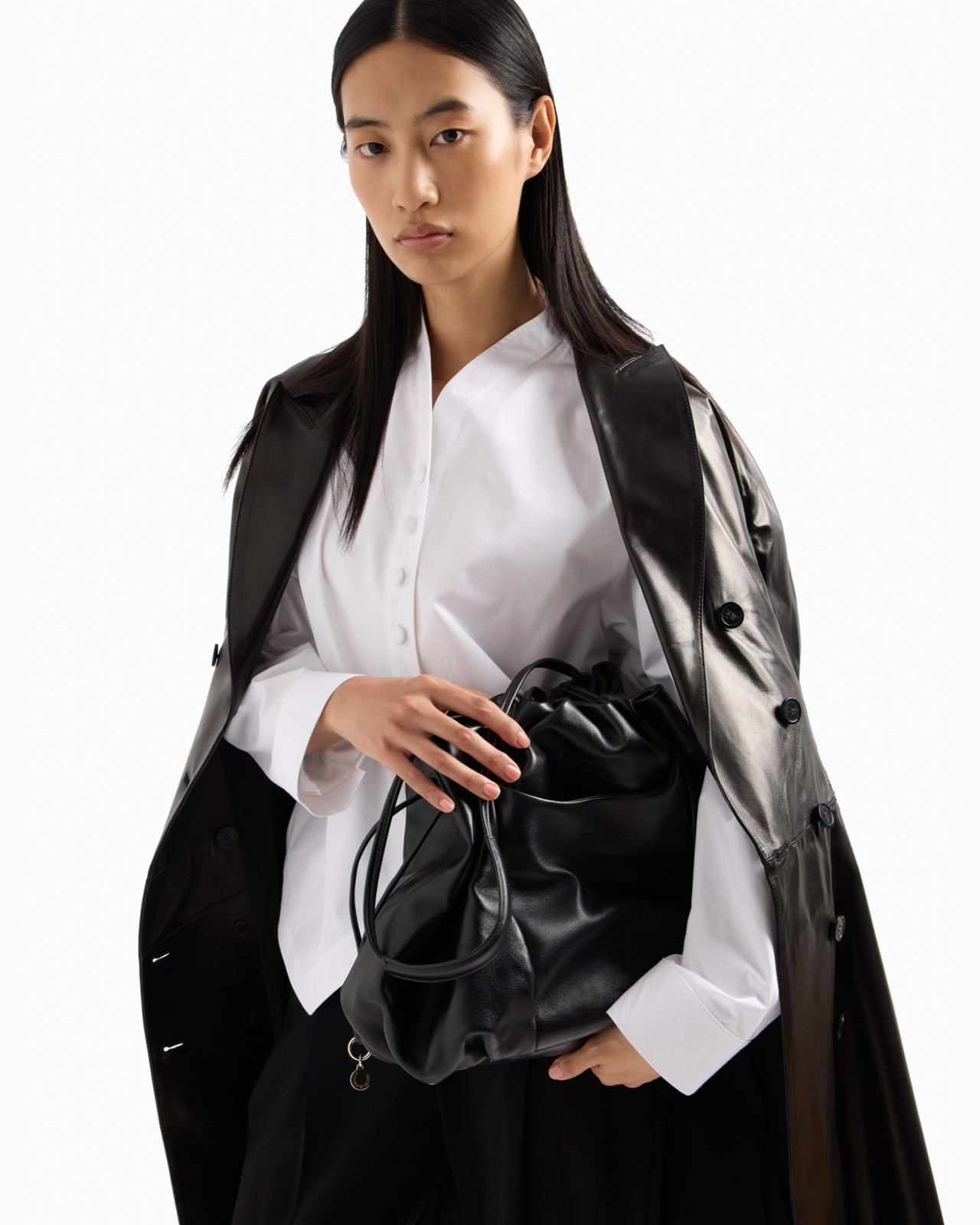 BRUSHED COTTON SHIRT WITH SHAPED HEM - 6