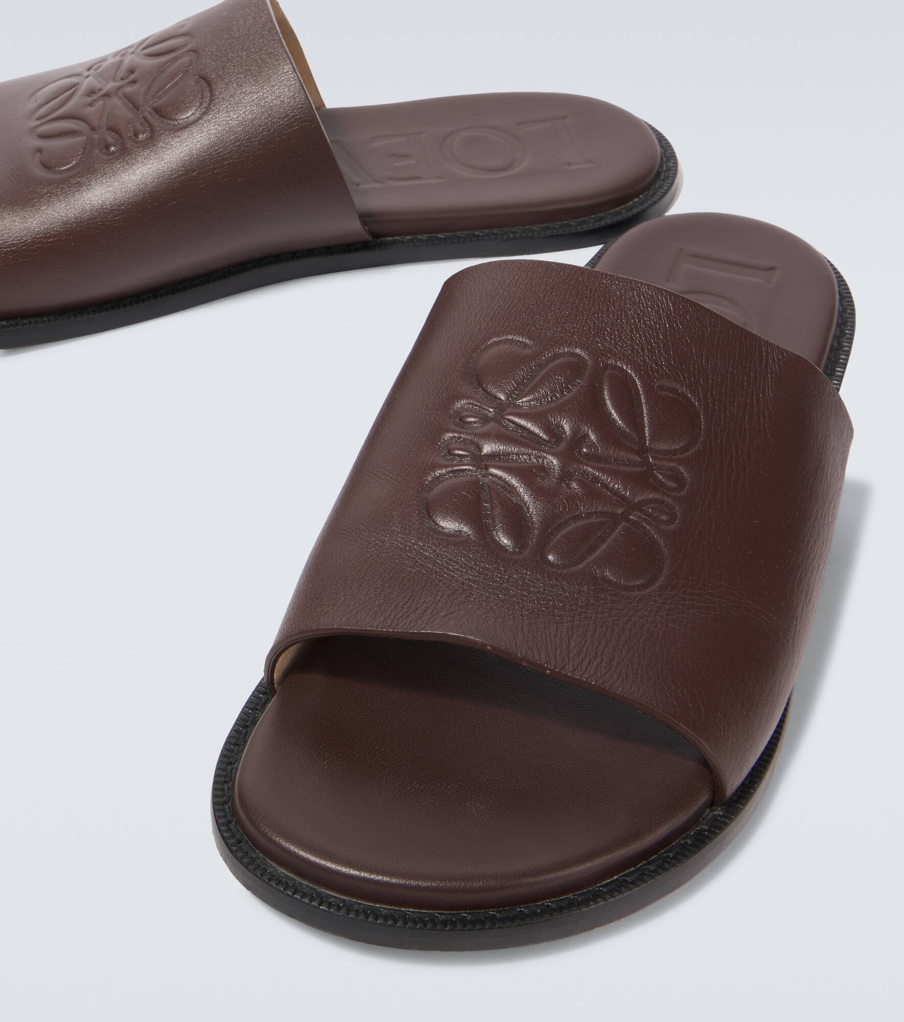 Paula's Ibiza Flex Anagram leather slides - 3