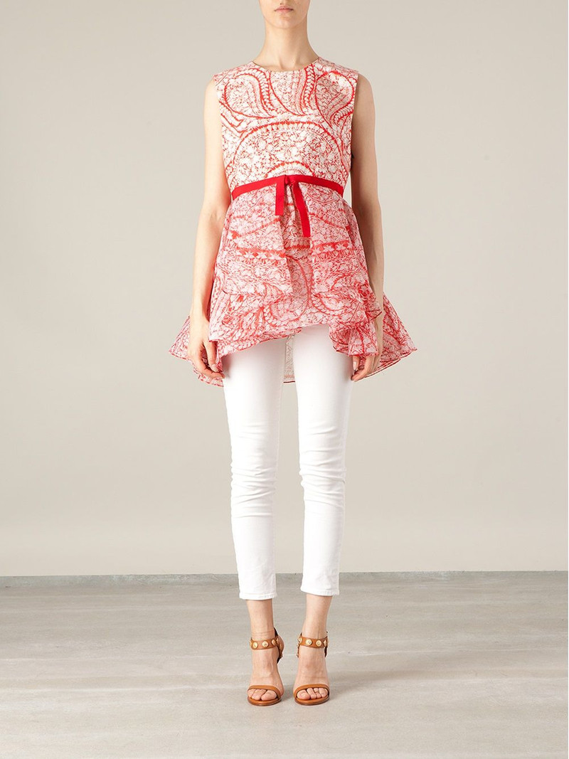 GIAMBATTISTA VALLI printed top outlook