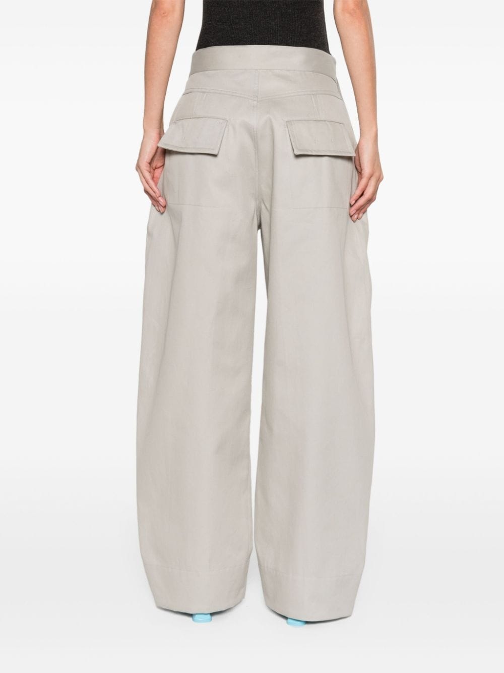 Sailor mid-rise wide-leg trousers - 4