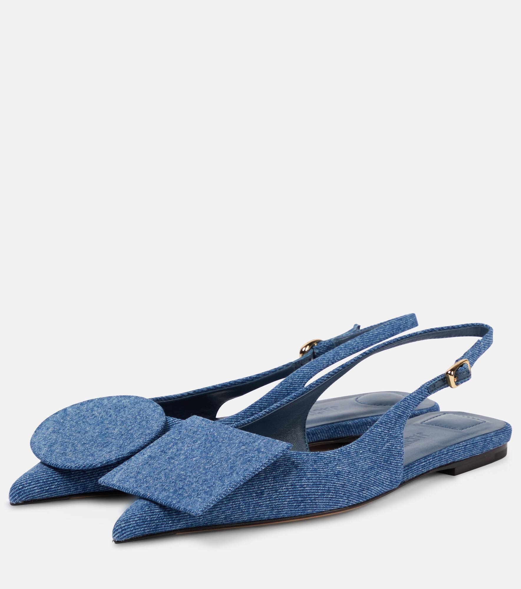 Les Slingbacks Duelo denim flats - 5