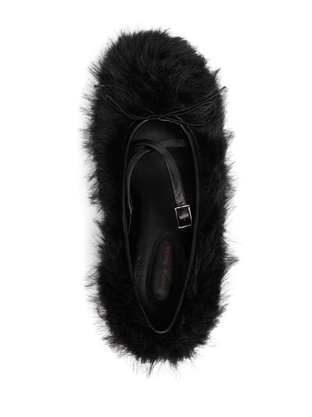 faux-fur ballet flats - 4
