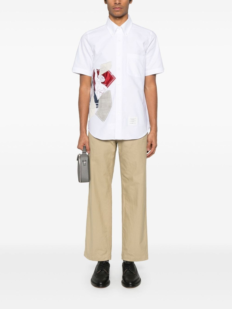 Thom Browne patchwork-detailed shirt outlook