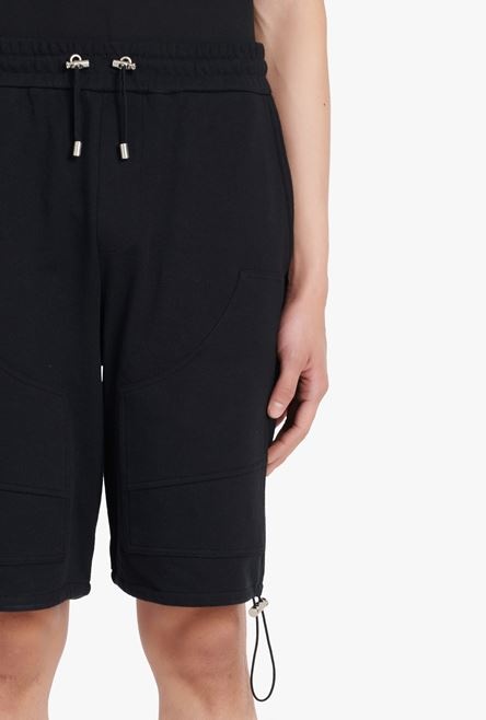 Black cotton shorts - 6