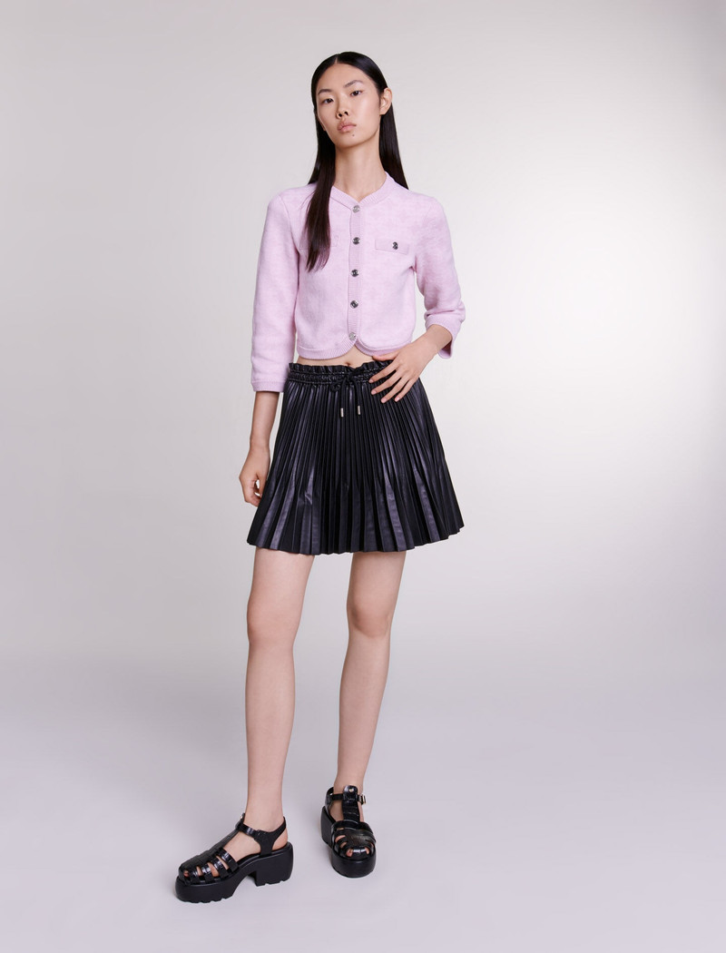 maje Cardigan in jacquard-effect knit outlook