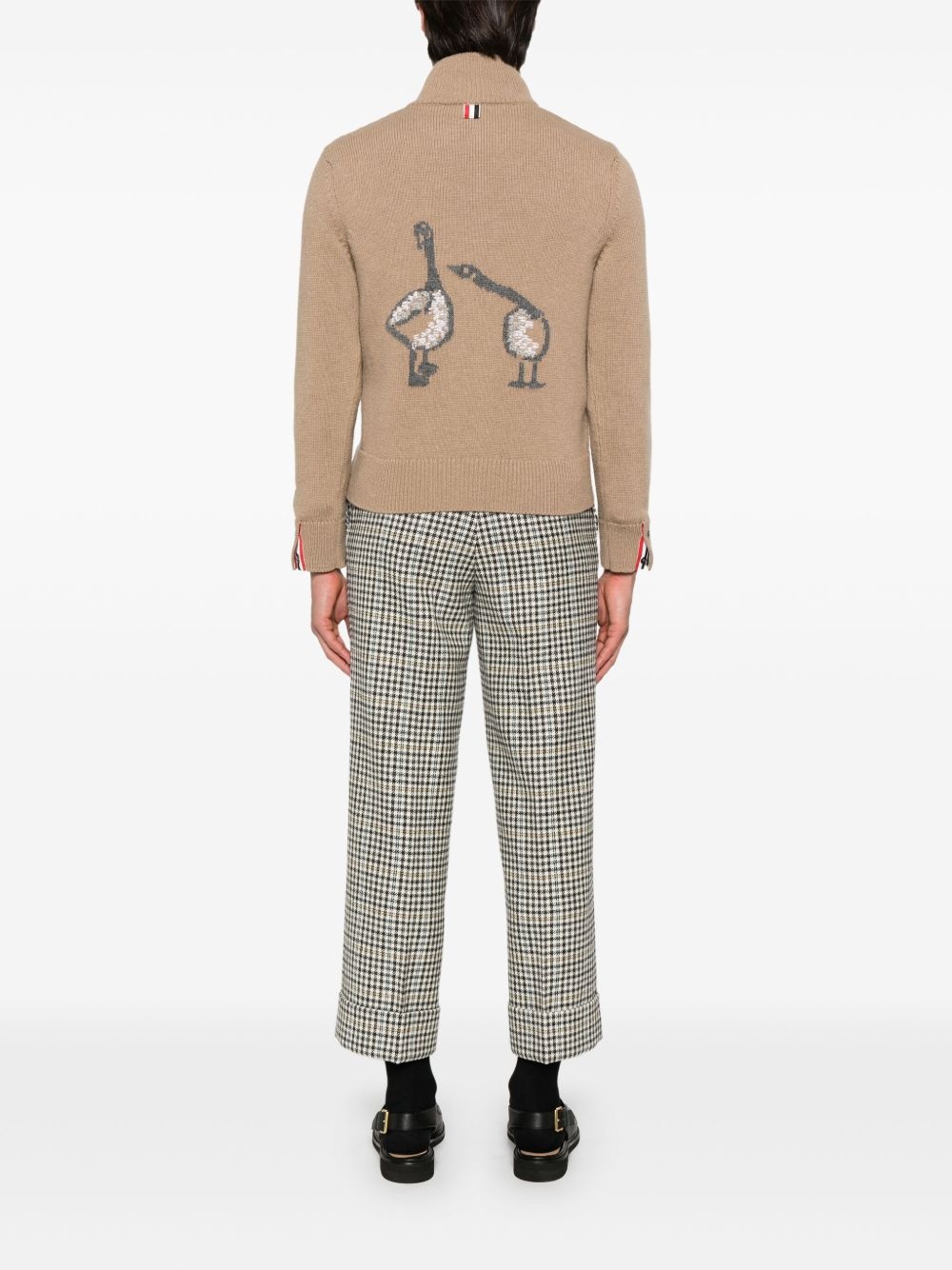 intarsia half-zip sweater - 2