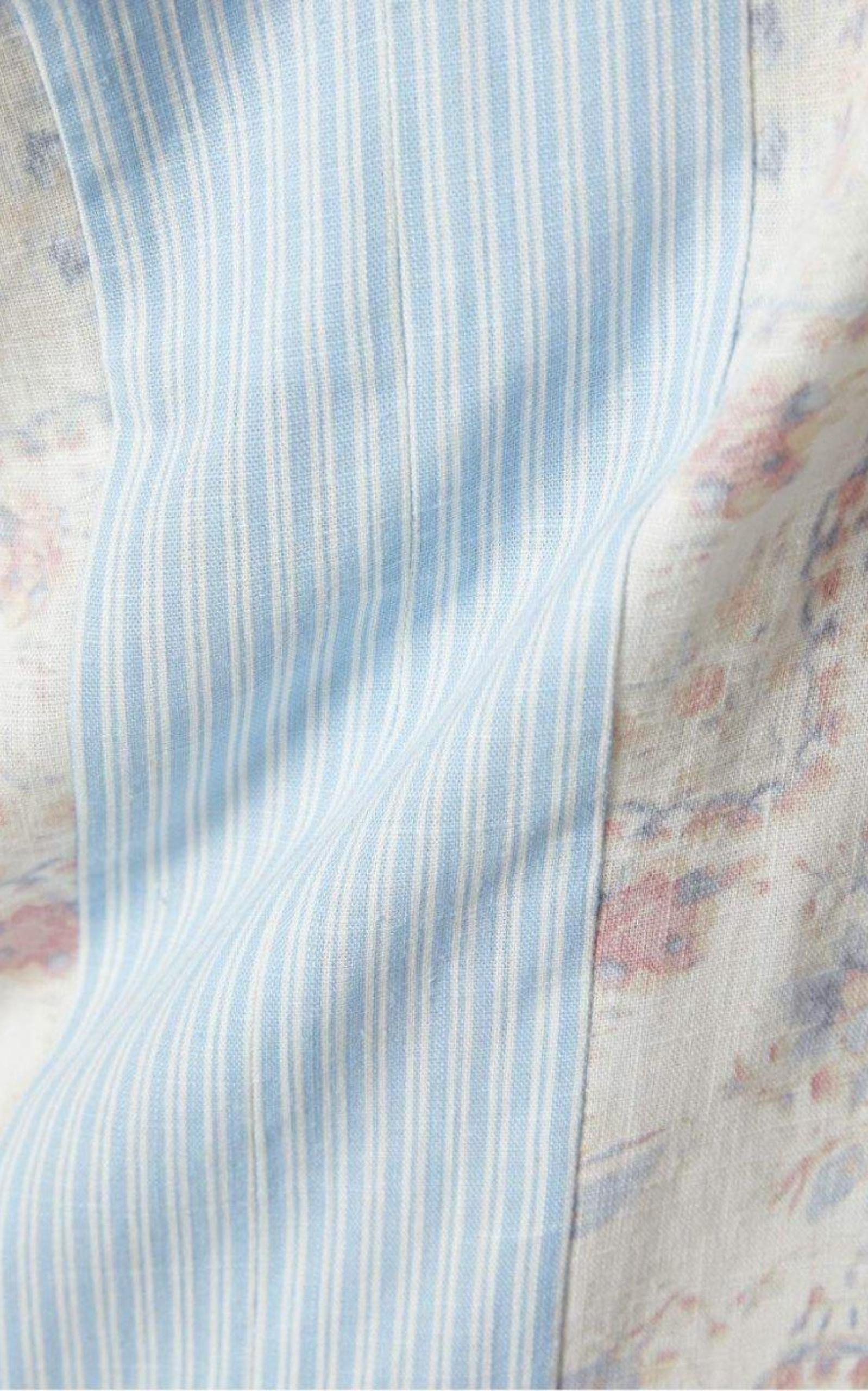 BCBGMAXAZRIA - Contrast Trim Floral Print Tunic Dress - 3