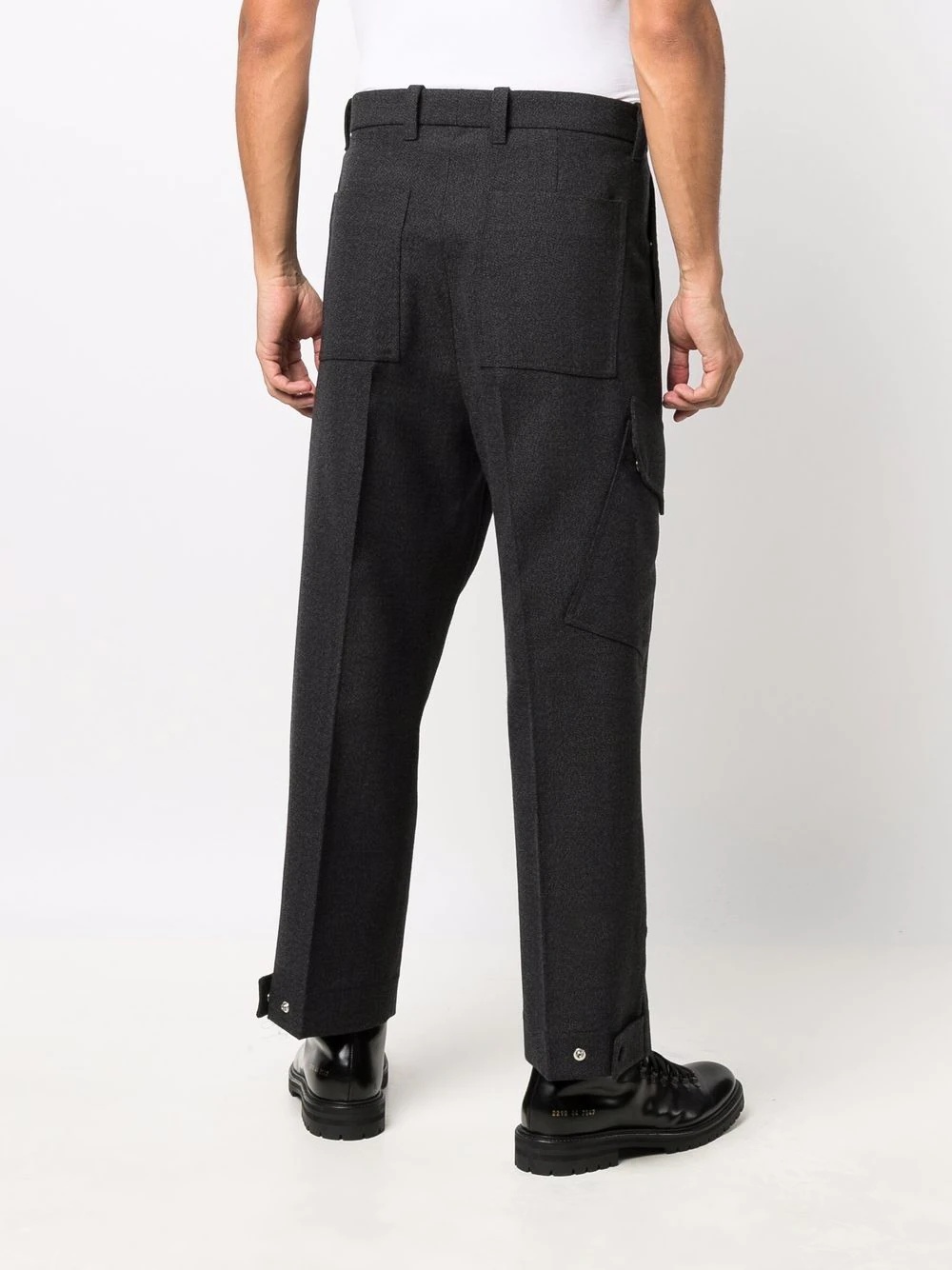 straight-leg tailored trousers - 4