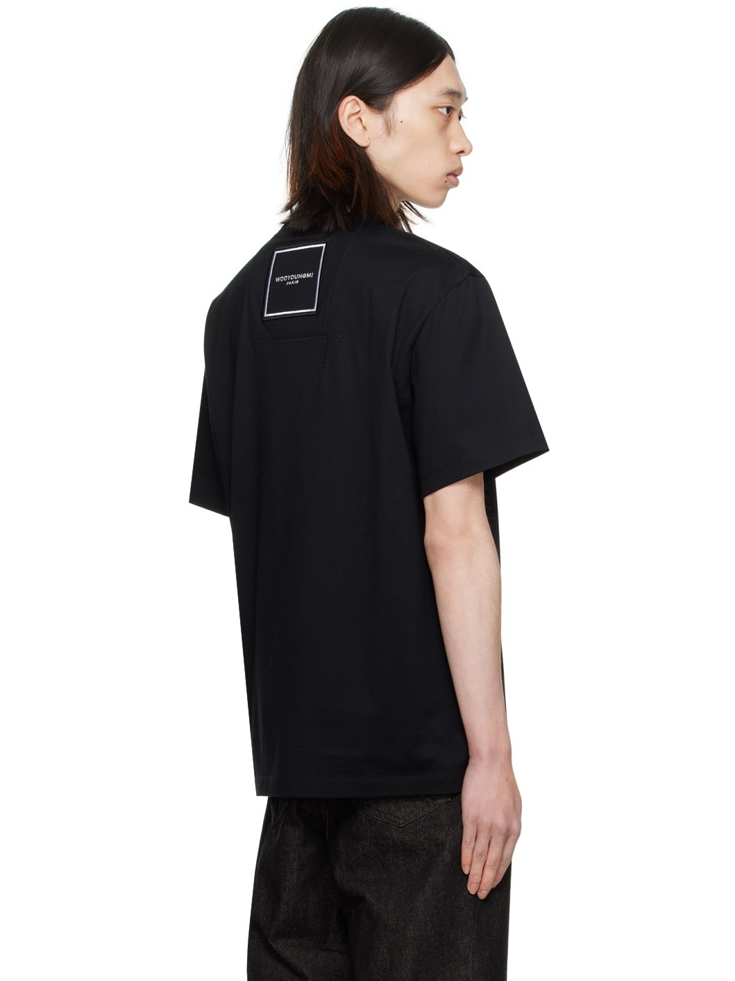Black Square Label T-Shirt - 3