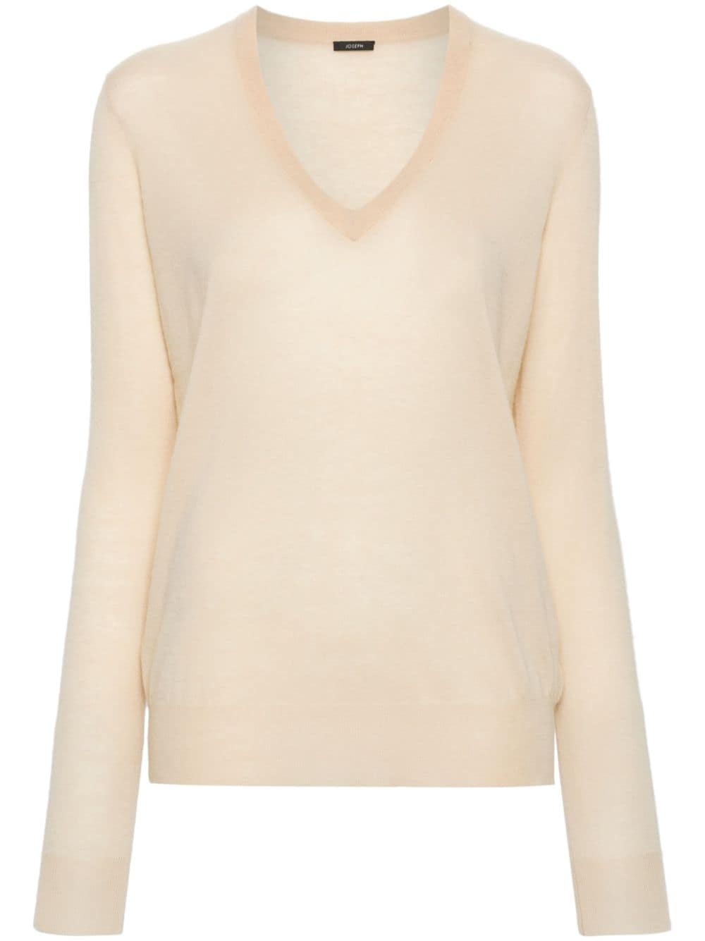 V-neck cashmere jumper - 1