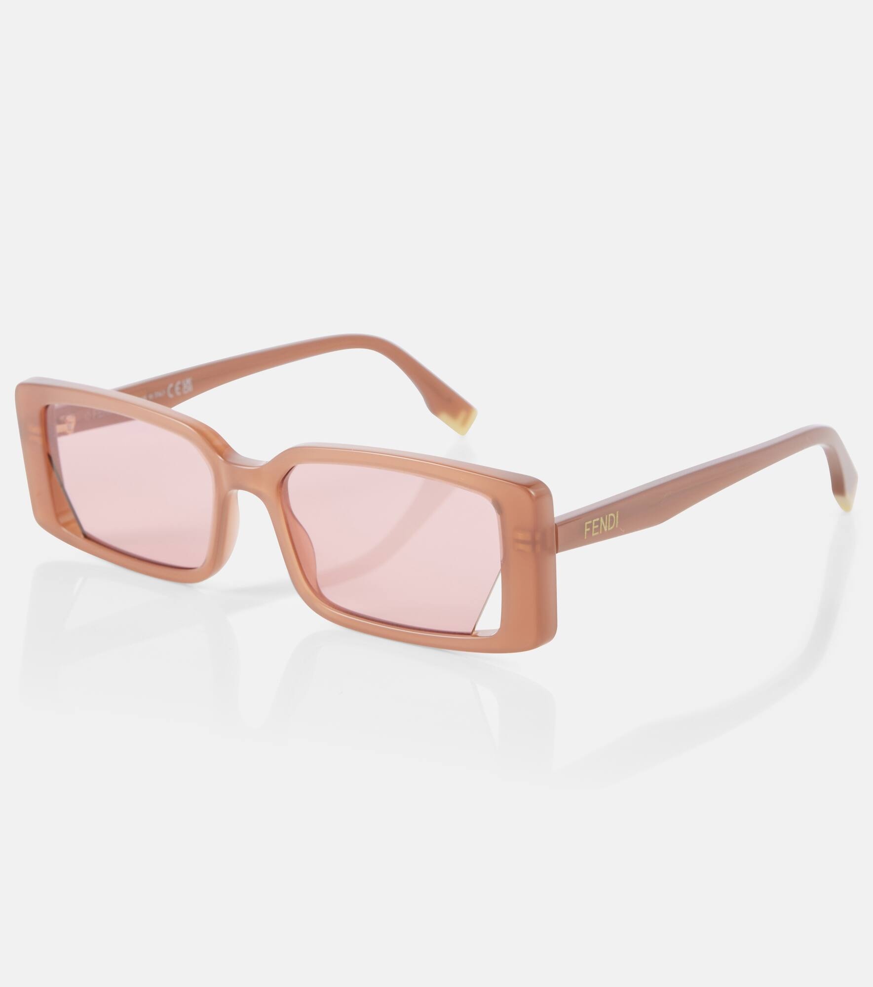 Fendi Way rectangular sunglasses - 4