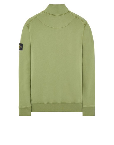 Stone Island 61951 COTTON FLEECE_GARMENT DYED OLIVE GREEN outlook