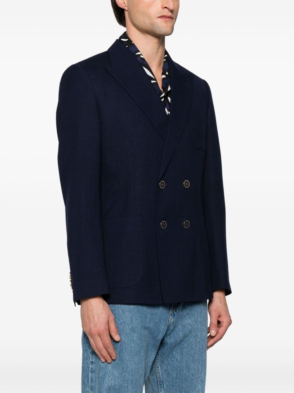 virgin wool blazer - 3