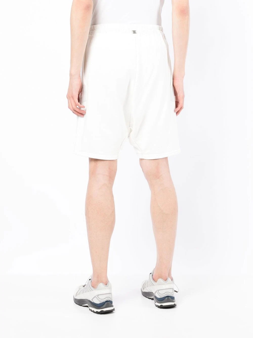 drawstring track shorts - 4