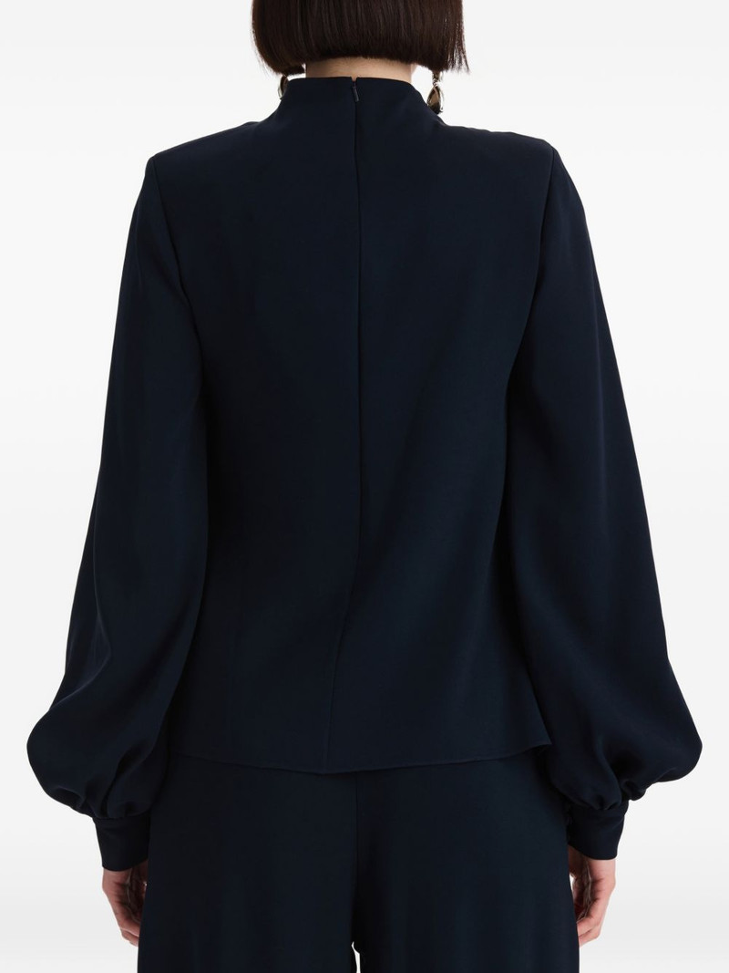 draped georgette blouse 5