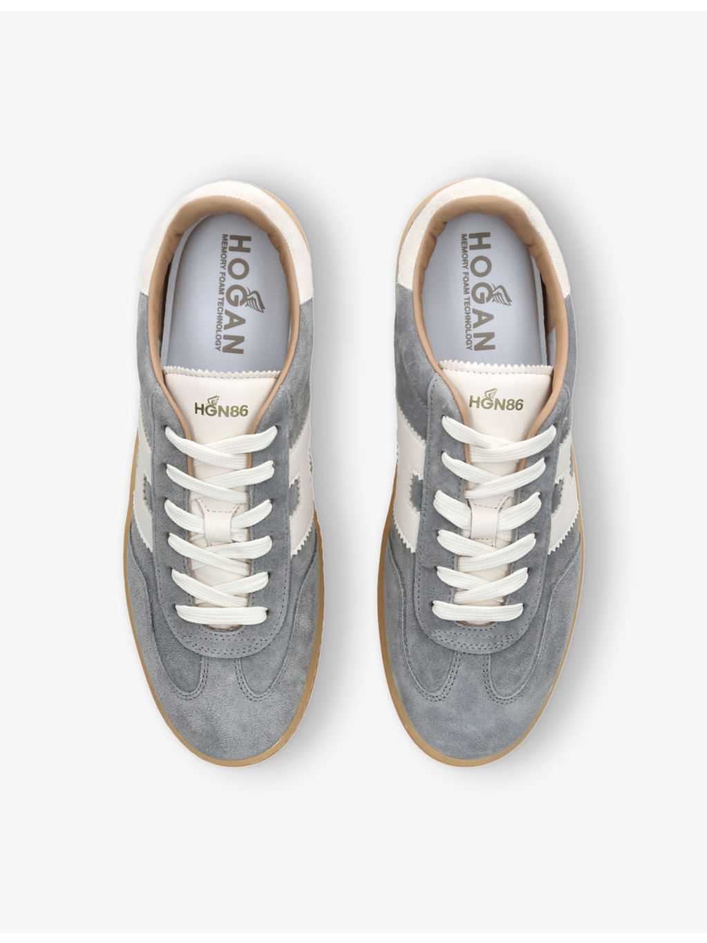 Cool logo-patch suede low-top trainers - 2