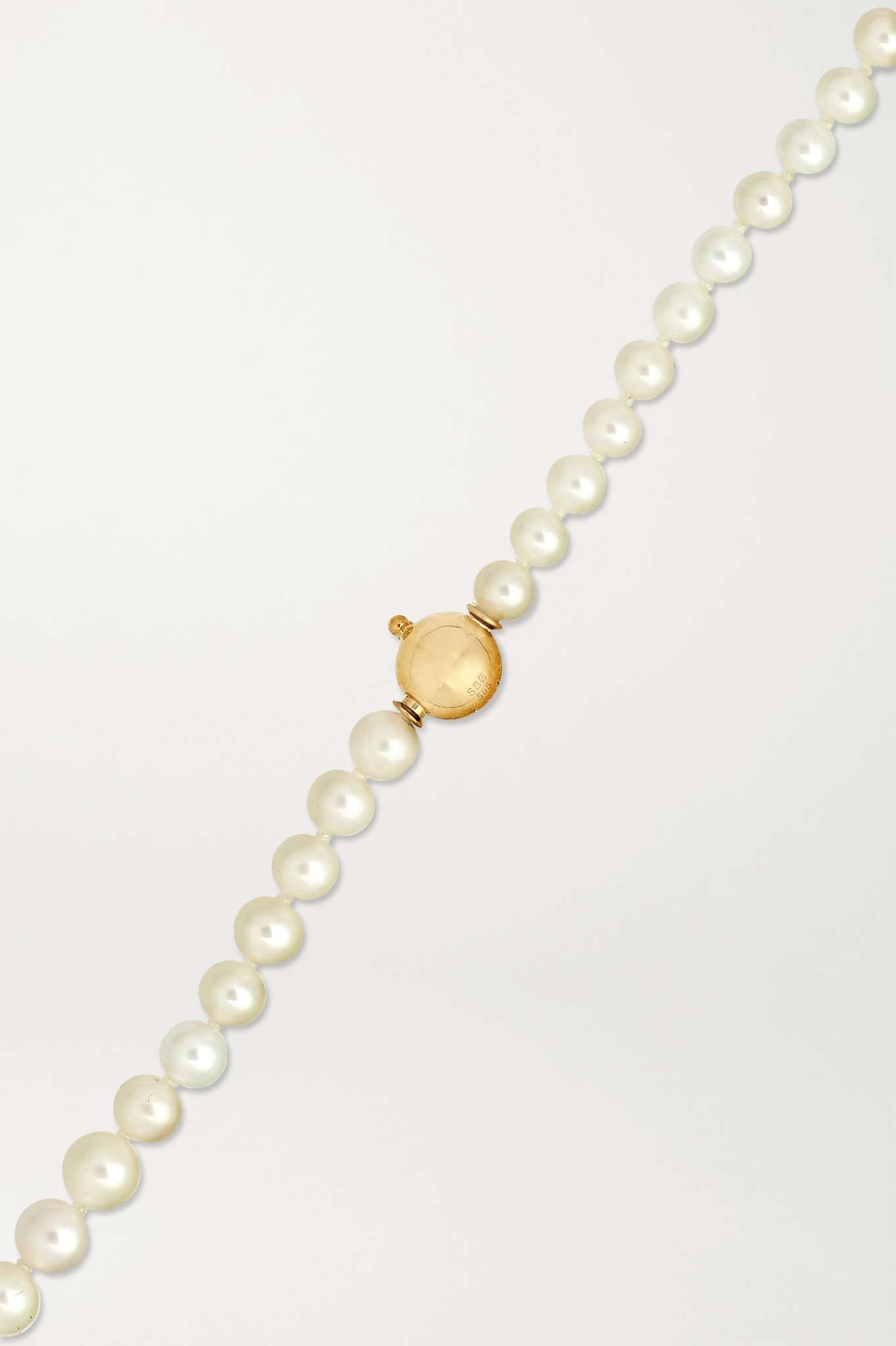 Petite Peggy 14-karat gold pearl necklace - 3