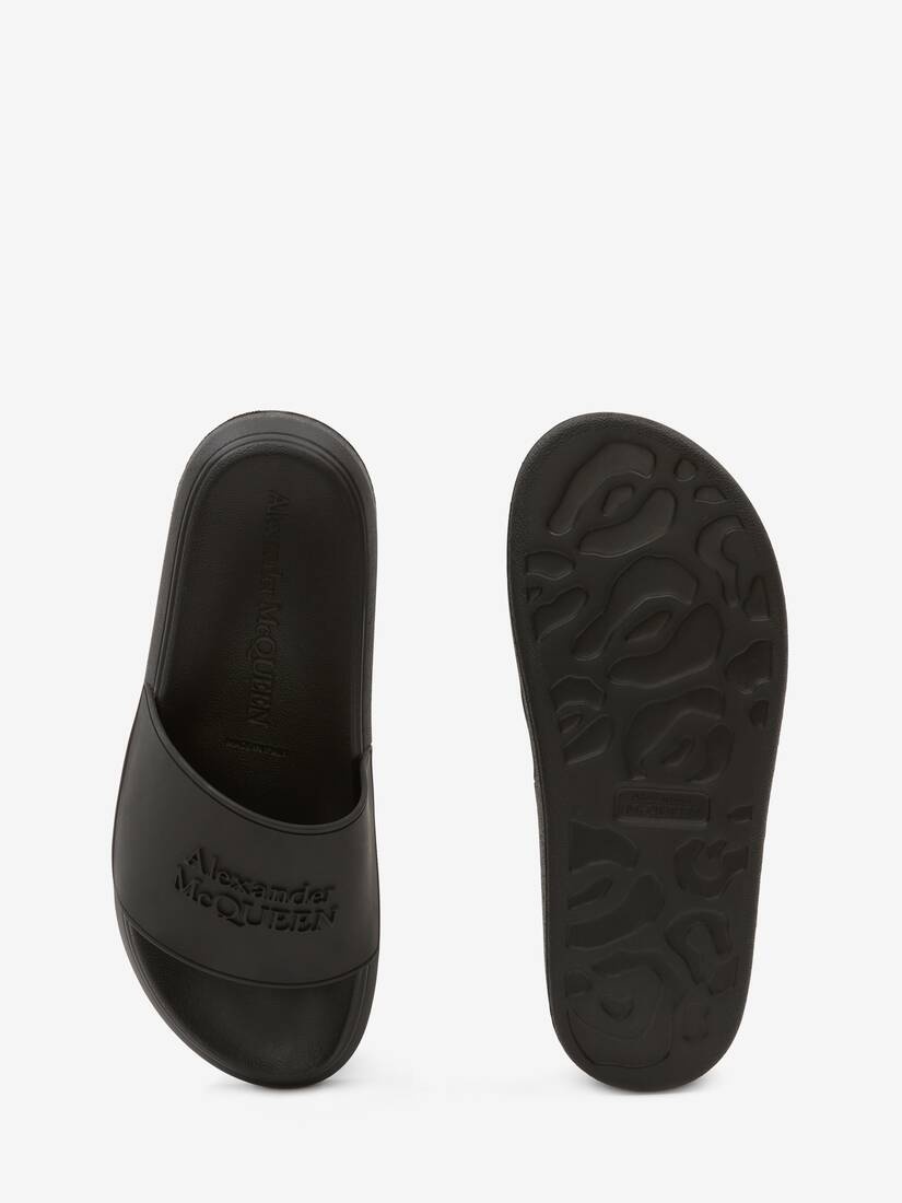Alexander Mcqueen Pool Slide in Black - 4